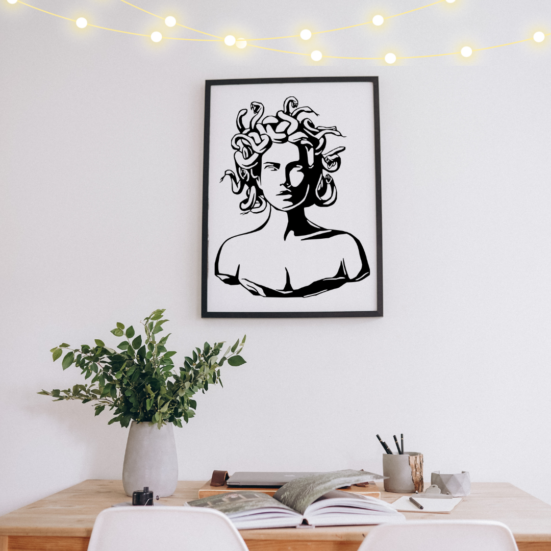 Stickers vinyle Médusa - Autocollant mythologie