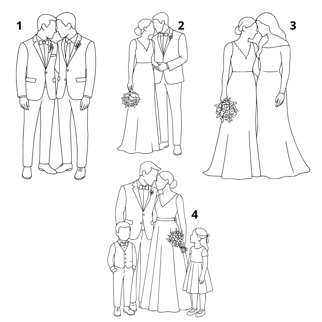 Cadre personnalisé de Mariage