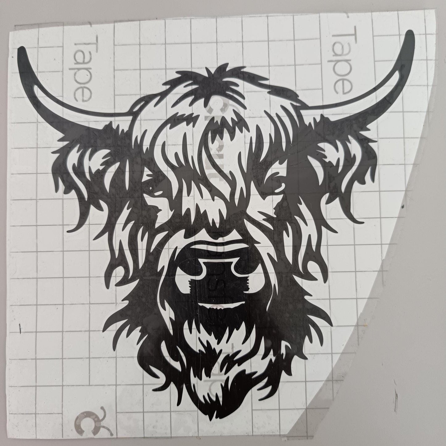 Stickers vinyle Highland Cow - Autocollant vache