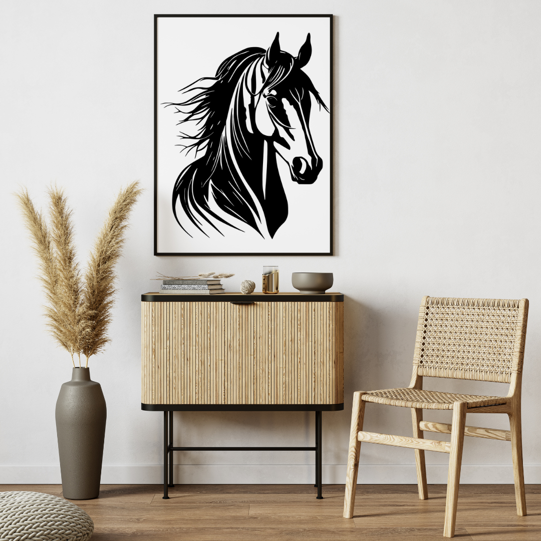 Stickers vinyle cheval - Autocollant