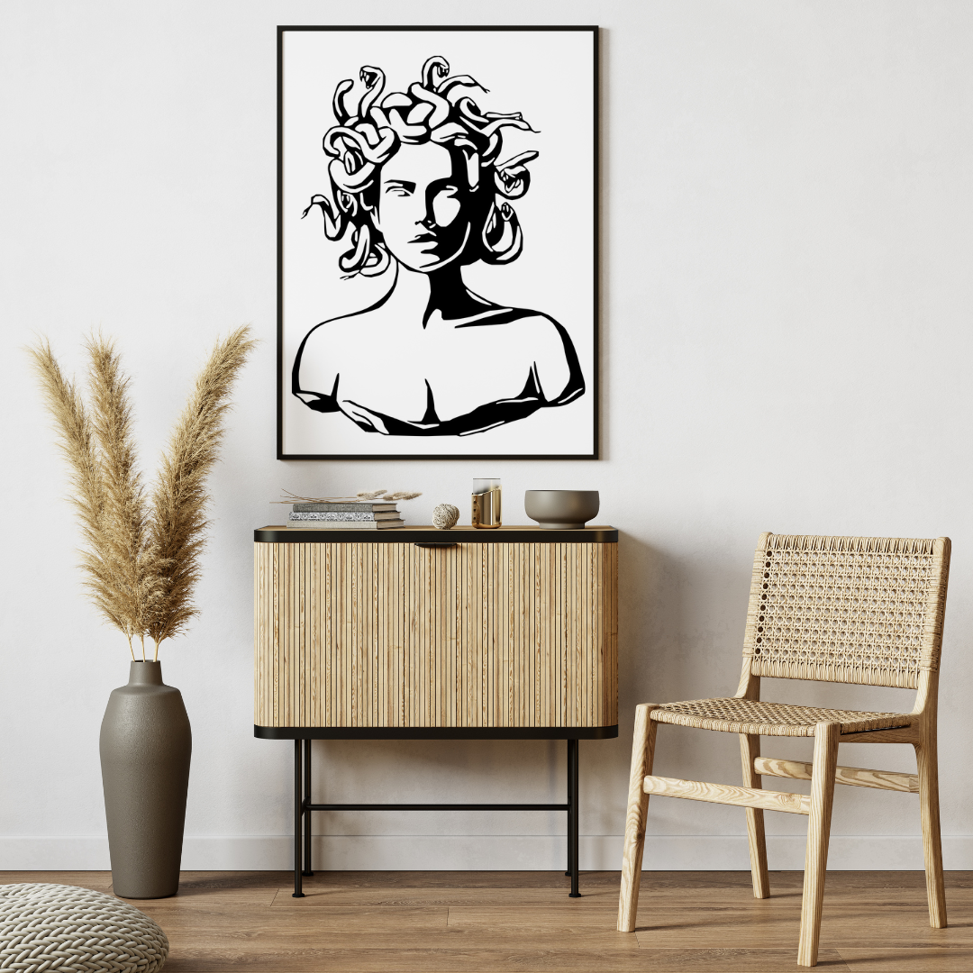 Stickers vinyle Médusa - Autocollant mythologie