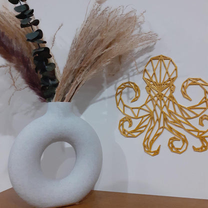 Décoration murale Pieuvre géométrique