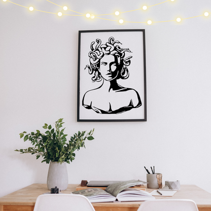 Stickers vinyle Médusa - Autocollant mythologie