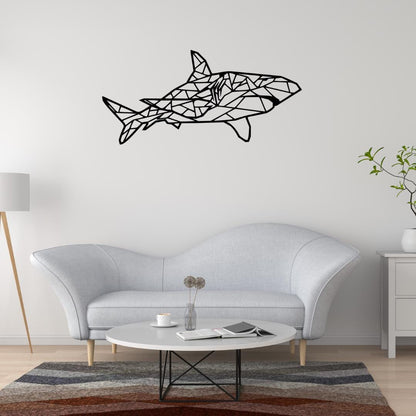 Décoration murale Requin géométrique