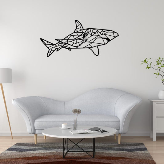 Décoration murale Requin géométrique