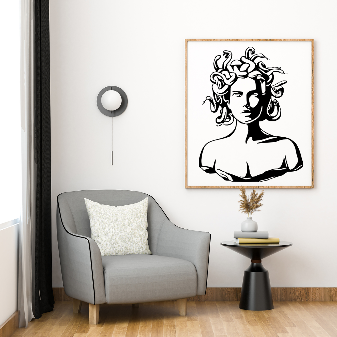 Stickers vinyle Médusa - Autocollant mythologie