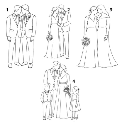 Cadre personnalisé de Mariage