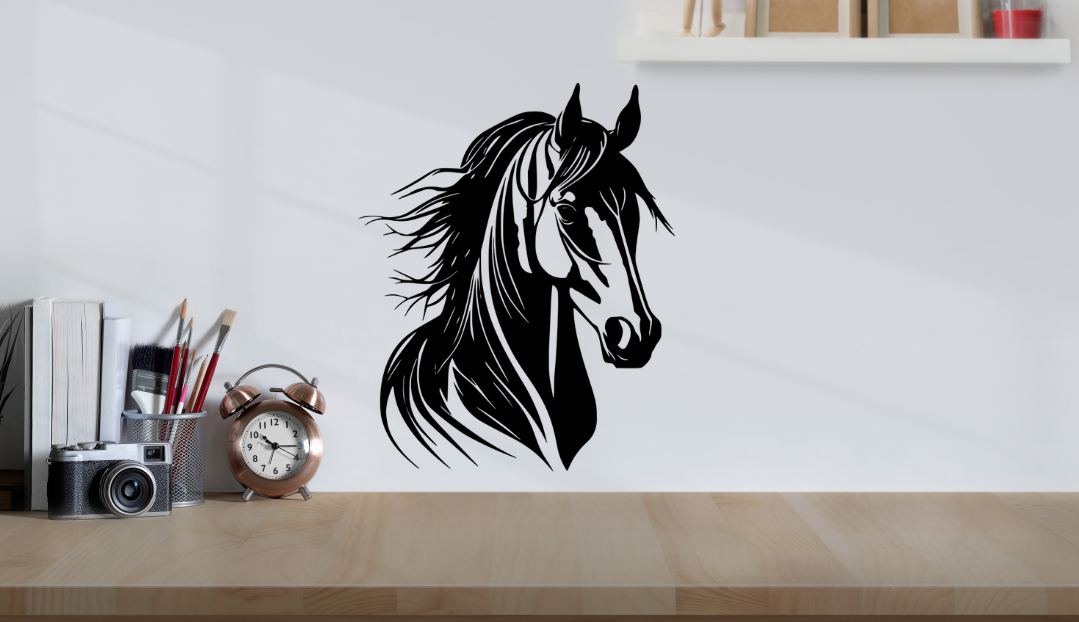 Stickers vinyle cheval - Autocollant