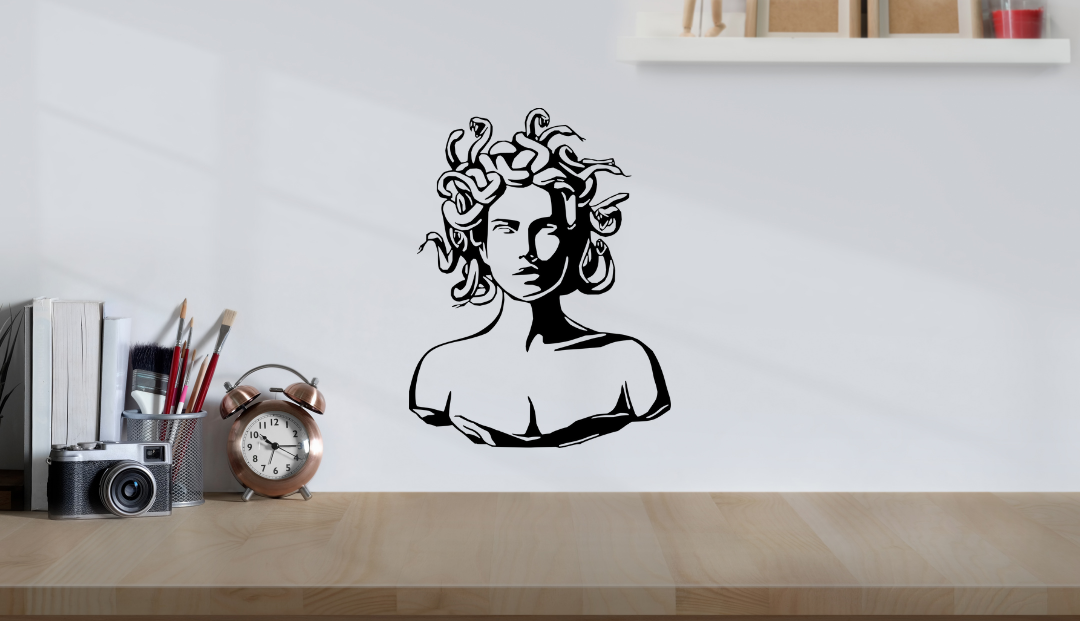 Stickers vinyle Médusa - Autocollant mythologie