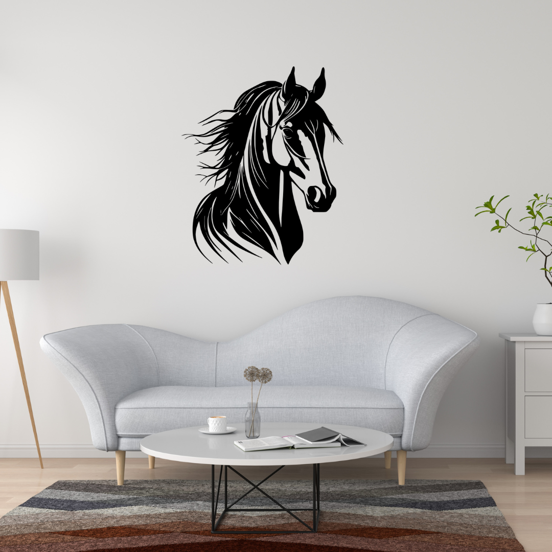 Stickers vinyle cheval - Autocollant