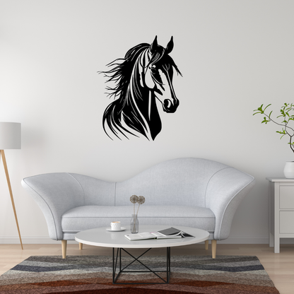 Stickers vinyle cheval - Autocollant