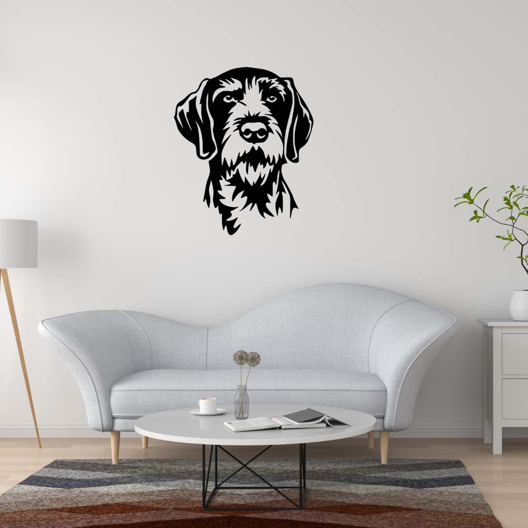 Sticker Braque Allemand à Poil Dur – Chien d’Arrêt | Autocollant Chien de Chasse