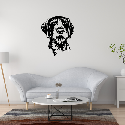 Sticker Braque Allemand à Poil Dur – Chien d’Arrêt | Autocollant Chien de Chasse