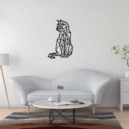 Décoration murale Chat géométrique