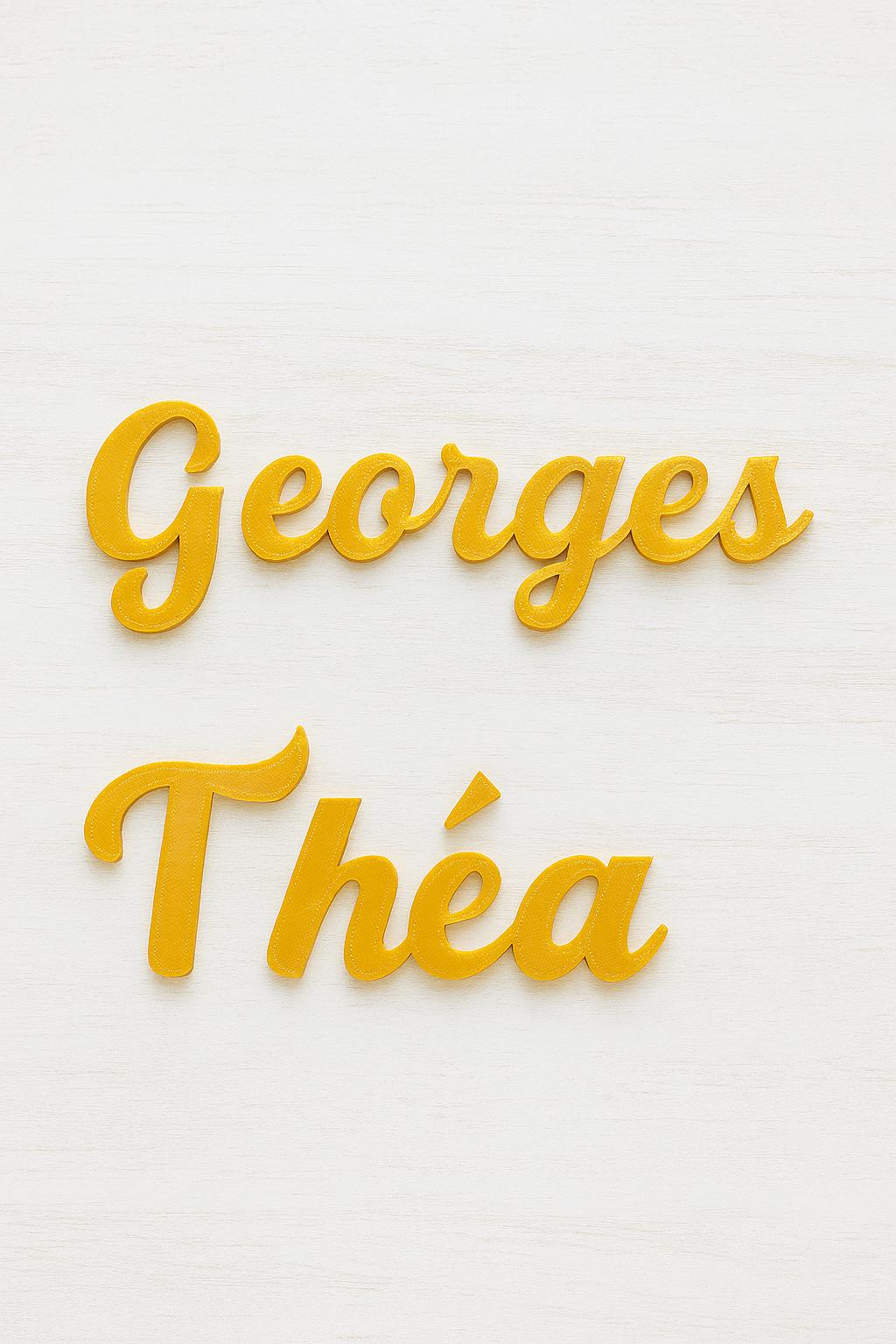 Prénom en impression 3D - Plaque nominative porte/chambre enfant