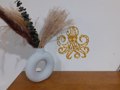 Vase donut style nordique pour fleurs fraîches et séchées