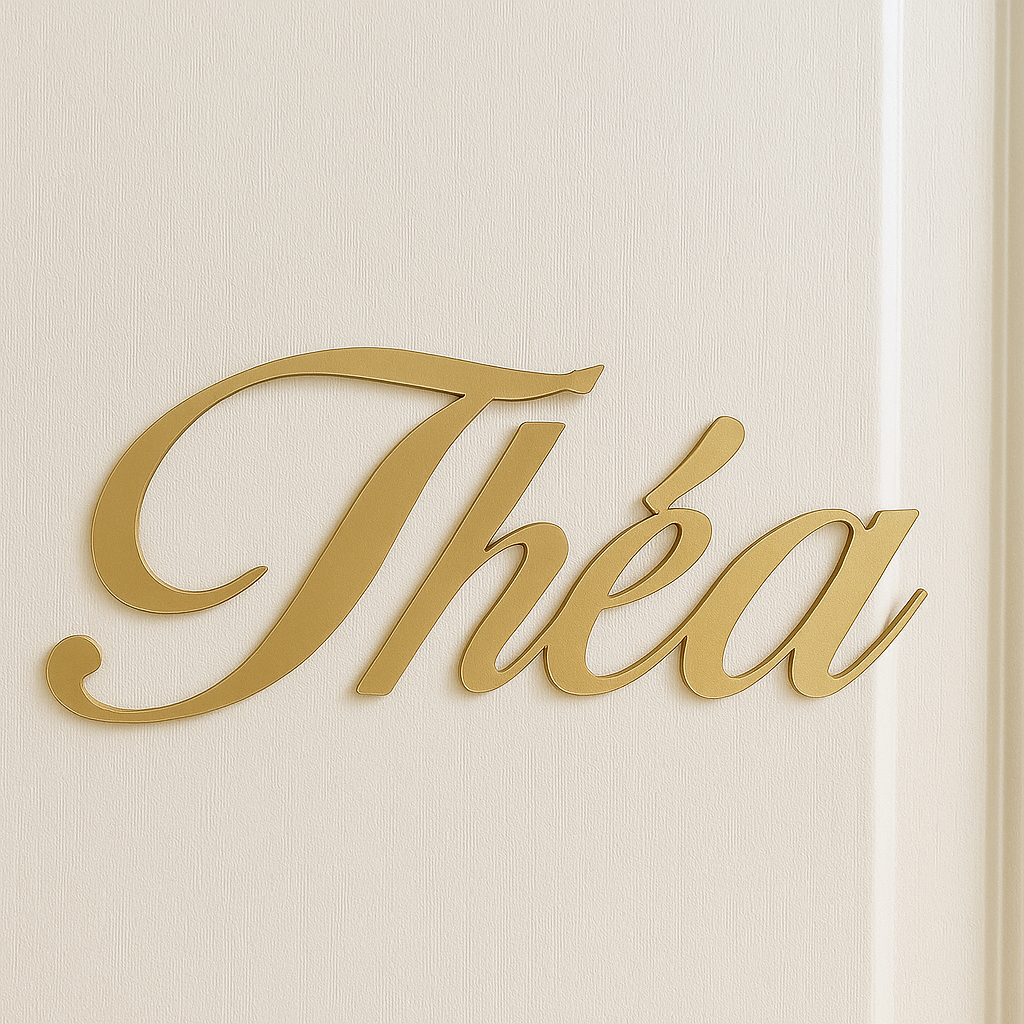 Prénom en impression 3D - Plaque nominative porte/chambre enfant