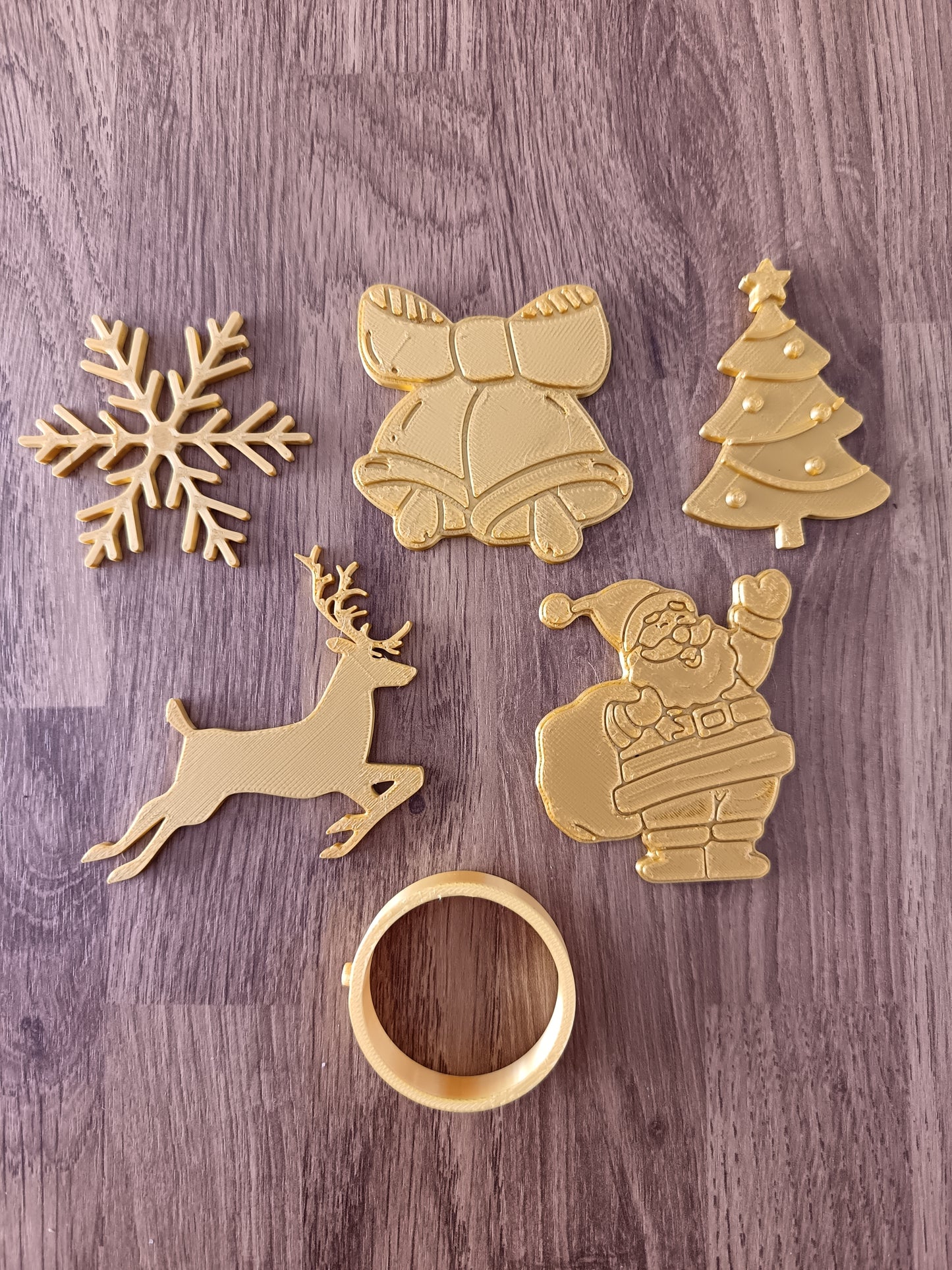 Ronds de serviettes personnalisables - Noël