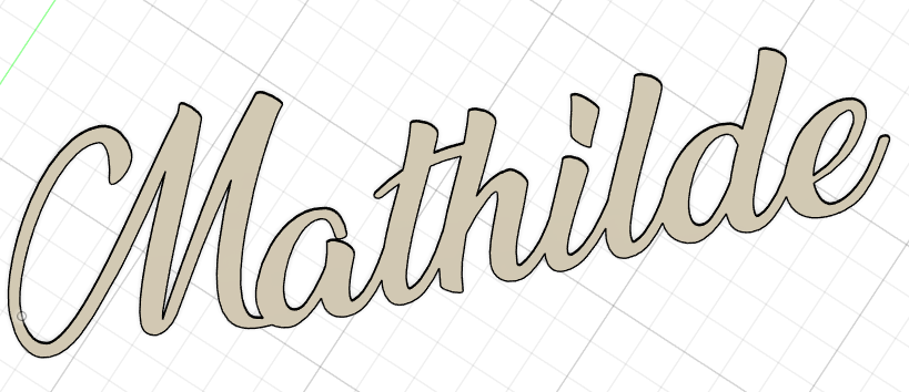 Prénom en impression 3D - Plaque nominative porte/chambre enfant