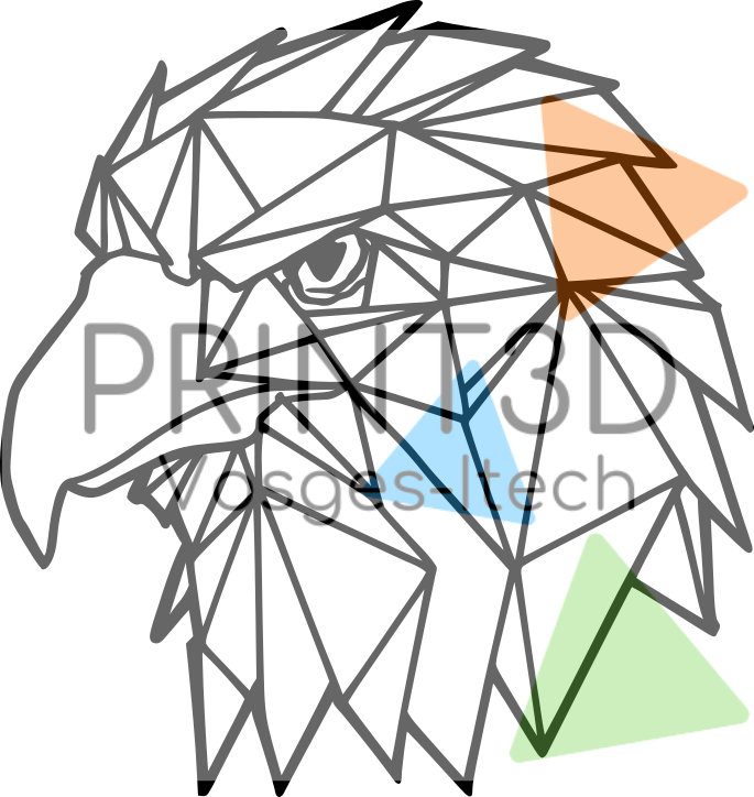 Décoration murale Aigle géométrique