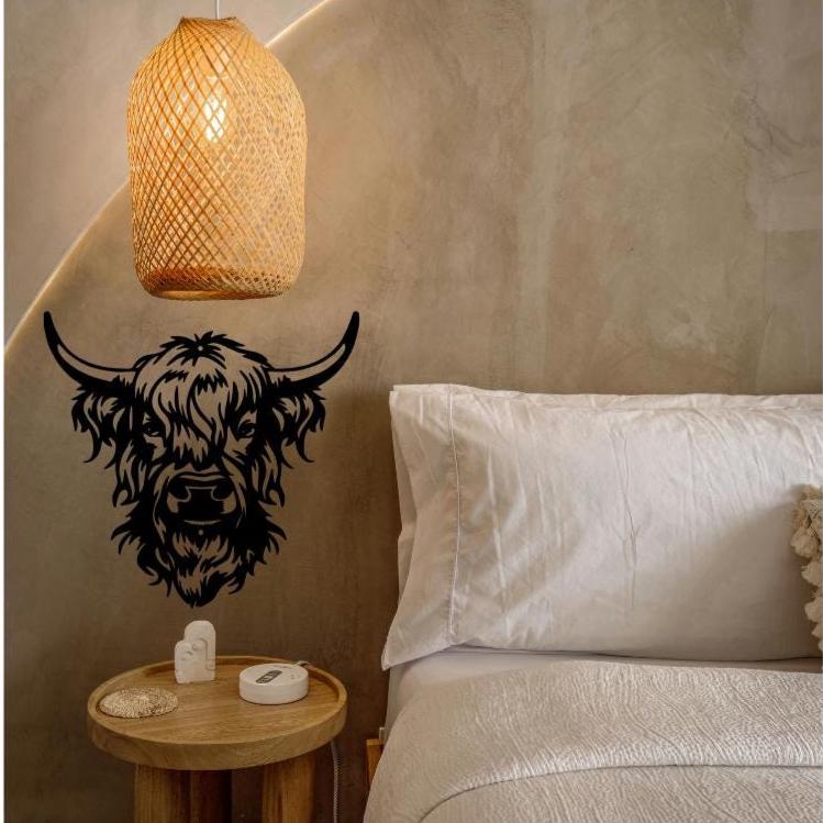 Stickers vinyle Highland Cow - Autocollant vache