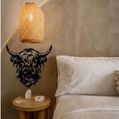 Stickers vinyle Highland Cow - Autocollant vache