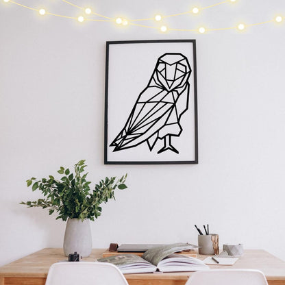 Décoration murale Chouette géométrique