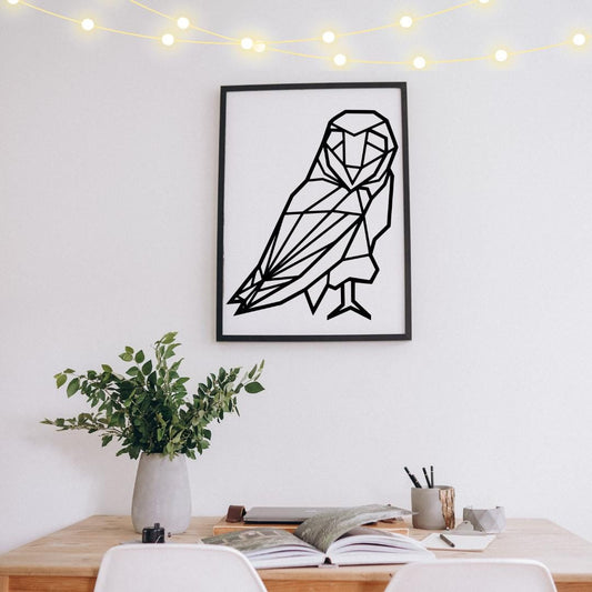 Décoration murale Chouette géométrique