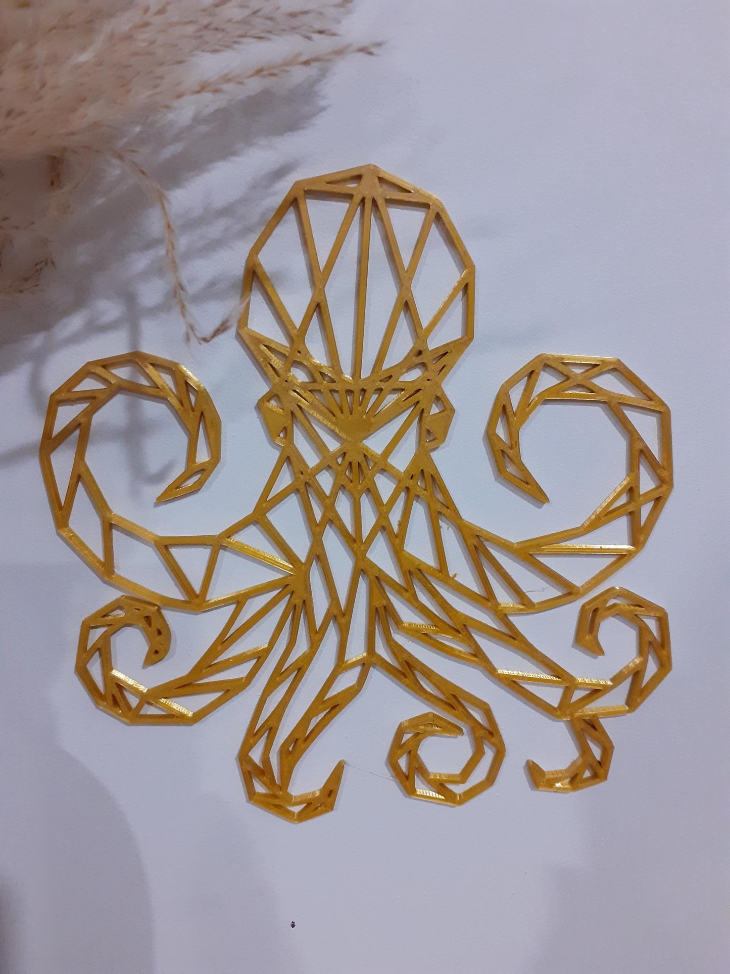 Décoration murale Pieuvre géométrique