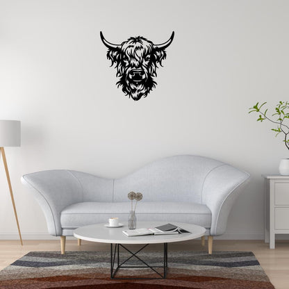 Stickers vinyle Highland Cow - Autocollant vache